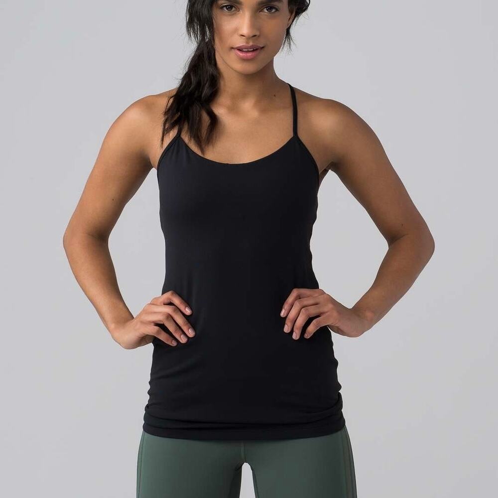 LULULEMON Power Pose Light Support Tank Top Black 6